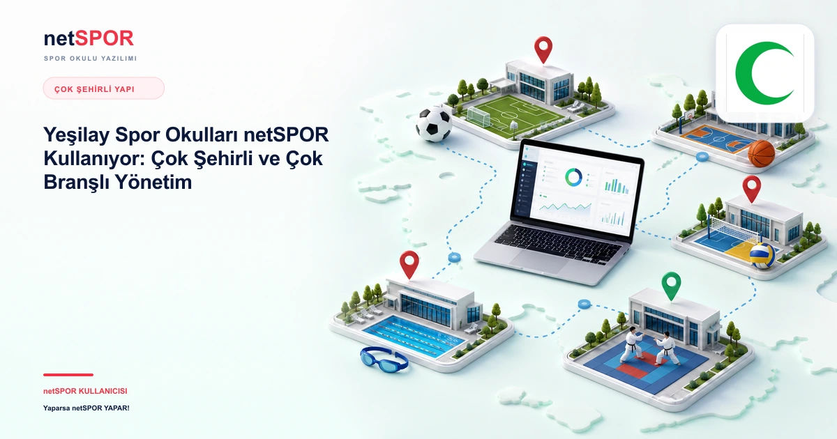 Yeşilay Spor Okulları netSPOR Kullanıyor: Çok Şehirli ve Çok Branşlı Yönetim