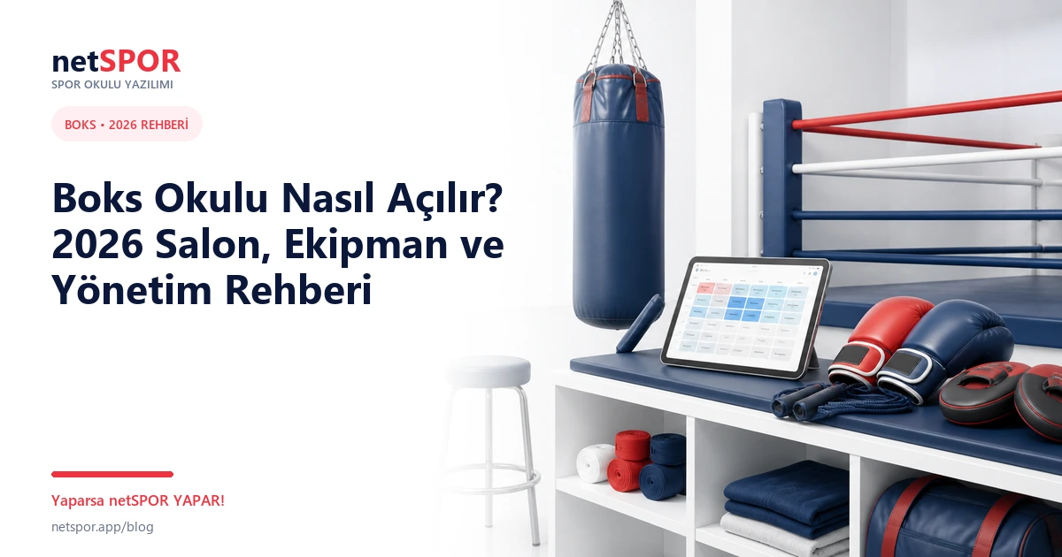 Boks Okulu Nasıl Açılır? 2026 Salon, Ekipman ve Yönetim Rehberi