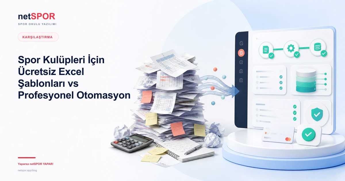 Spor Kulüpleri İçin Ücretsiz Excel Şablonları vs Profesyonel Otomasyon